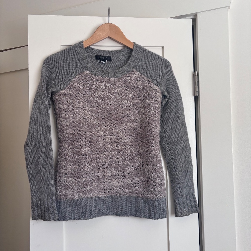 CHRISTOPHER FISCHER Cashmere Alpaca Grey Sweater Size S